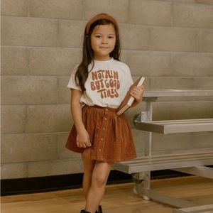 $20 ADD ON RYLEE + CRU Tee Nothing But Good Times 2-3 zara Quincy mae little‎ co